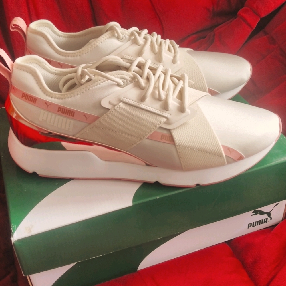 Puma X-2 metallic rose gold shoes